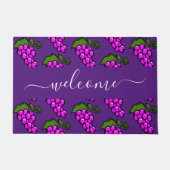 Paarse druiven - Welkom Deurmat (Voorkant)