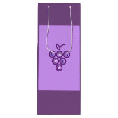 Paarse druiven wijn cadeautas (Voorkant)