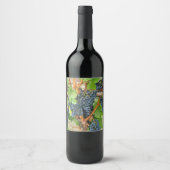 Paarse druiven wijn etiket (Voorkant)