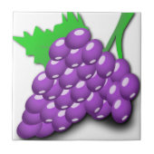 Paarse-druivencluster Tegeltje (Voorkant)