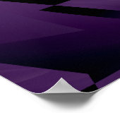 Paarse druk poster (Hoek)