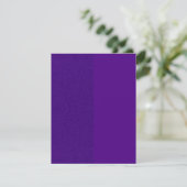 Paarse Dual-Tone Aangepaste Uitnodiging (Staand voorkant)