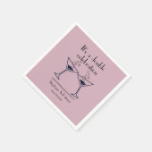 Paarse Dubbele Verjaardag Servet (Hoek)