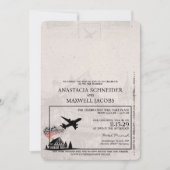 Paarse Duitsland Passport Wedding Kaart (Voorkant)