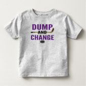 Paarse Dump en Change Hockey Kinder Shirts (Voorkant)