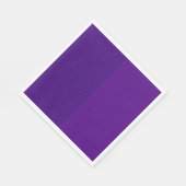 Paarse Duo Aangepaste Glitter Papier Servet (Hoek)