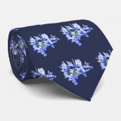 Paarse Dwerg Iris Hart Stropdas (Opgerold)