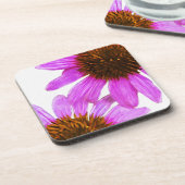 Paarse Echinacea Bloem Abstract Drankjes Onderzetter (Linkerzijde)