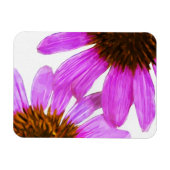 Paarse Echinacea Bloem Abstract Magneet (Horizontaal)