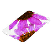 Paarse Echinacea Bloem Abstract Magneet (Linkerzijde)