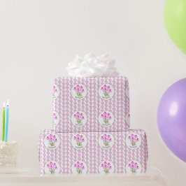 Paarse Echinacea Cadeaupapier