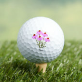 Paarse Echinacea-golfballen met tekst Golfballen (Insitu Shirt)