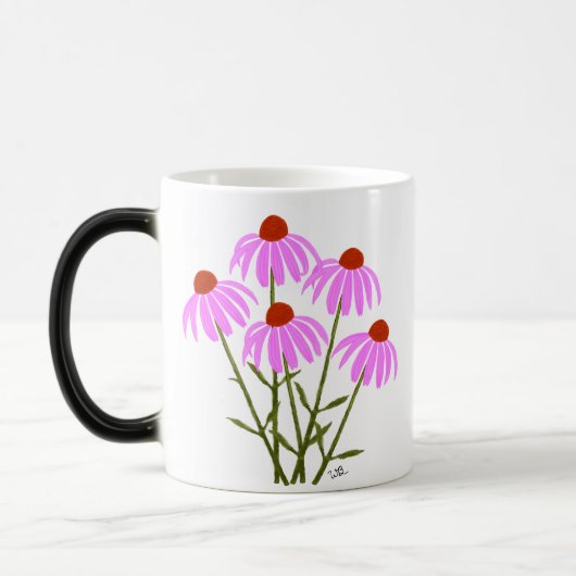 Paarse Echinacea Magische Mok (Links)