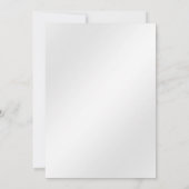 Paarse edelsteen bloemenbruiloft kaart (Achterkant)