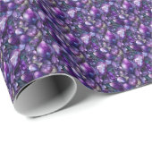 Paarse Edelsteen Cadeaupapier (Rol Hoek)
