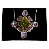 Paarse edelstenen amethist Diamonds Emeralds siera Groot Cadeauzakje (Voorkant)