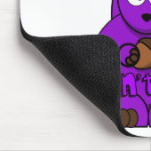 Paarse eekhoorn maakt het niet uit muismat (Hoek)