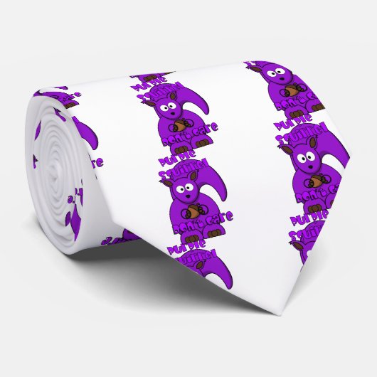 Paarse eekhoorn maakt het niet uit stropdas (Opgerold)