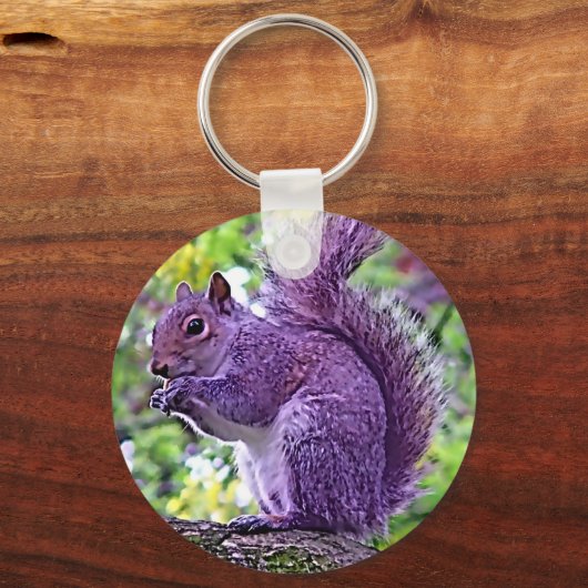 Paarse eekhoorn sleutelhanger (Voorkant)