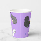 Paarse eekhoorns papieren bekers (Rechts)