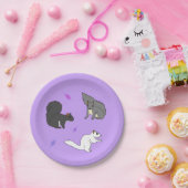 Paarse eekhoorns papieren bordje (Feest)