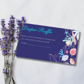 Paarse een kleine parel onder zee baby shower Luie Informatiekaartje