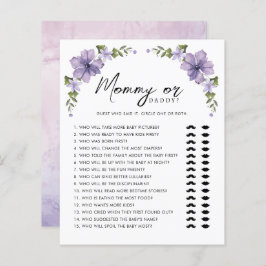 Paarse Een Kleine Wildflower Mama of Papa Spel