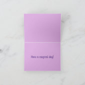 Paarse Eenhoorn Dachshund elke Gelegenheid Kaart (Binnen)