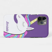 Paarse Eenhoorn  Eenhoorns Fantasy Case-Mate iPhone Case (Achterkant (horizontaal))