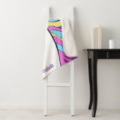 Paarse Eenhoorn  Eenhoorns Fantasy Sherpa Deken (In situ)