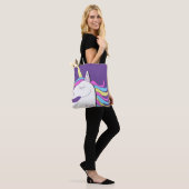 Paarse Eenhoorn Eenhoorns Fantasy Tote Bag (Op model)
