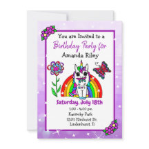  Paarse Eenhoorn en de Verjaardag van het Regenboo