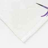 Paarse eenhoorn fleece deken, groot deken (Hoek)