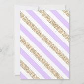 Paarse Eenhoorn Girly Verjaardag Kaart (Achterkant)