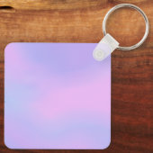 Paarse eenhoorn gradiënt Custom Name Sleutelhanger (Achterkant)