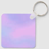 Paarse eenhoorn gradiënt Custom Name Sleutelhanger (Achterkant)