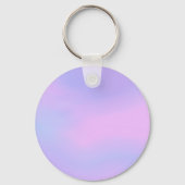 Paarse eenhoorn gradiënt Custom Name Sleutelhanger (Achterkant)