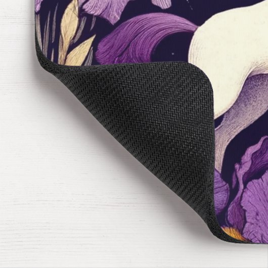 Paarse eenhoorn irissen eenhoorns iris muismat (Hoek)