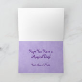 Paarse Eenhoorn Kaart (Binnen)