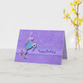 Paarse Eenhoorn Kaart (Gele Bloem)
