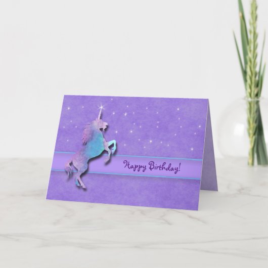 Paarse Eenhoorn Kaart (Voorkant)