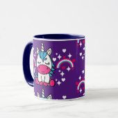 Paarse Eenhoorn Pony Mok (Voorkant links)