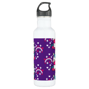 Paarse Eenhoorn Pony Waterfles