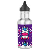 Paarse Eenhoorn Pony Waterfles (Links)