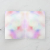 Paarse Eenhoorn Rainbow Pink Glitter Sparkle Heart Kaart (Binnen)