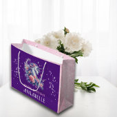  Paarse Eenhoorn Roze Glitter Meisje Verjaardag Groot Cadeauzakje