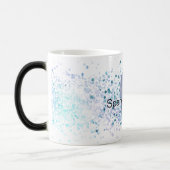 Paarse Eenhoorn Sparkle Aqua Glittery Confetti Magische Mok (Links)