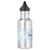 Paarse Eenhoorn Sparkle Aqua Glittery Confetti Waterfles (Links)