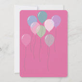 Paarse eenhoorn sterren verjaardag kaart (Achterkant)