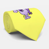 Paarse eenhoorn stropdas (Opgerold)